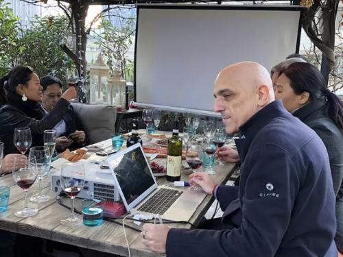 NihaoItaly private terrace wine tasting | Italian Wine & Food in China blog