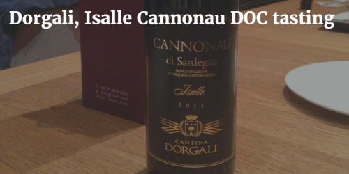 Dorgali, Isalle Cannonau DOC tasting by Italian Wine & Food in China